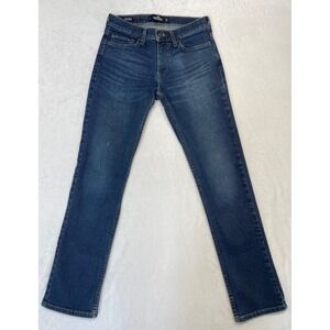 Hollister Epic Flex Jeans Slim Straight Men's 28 x 31 Dark Wash